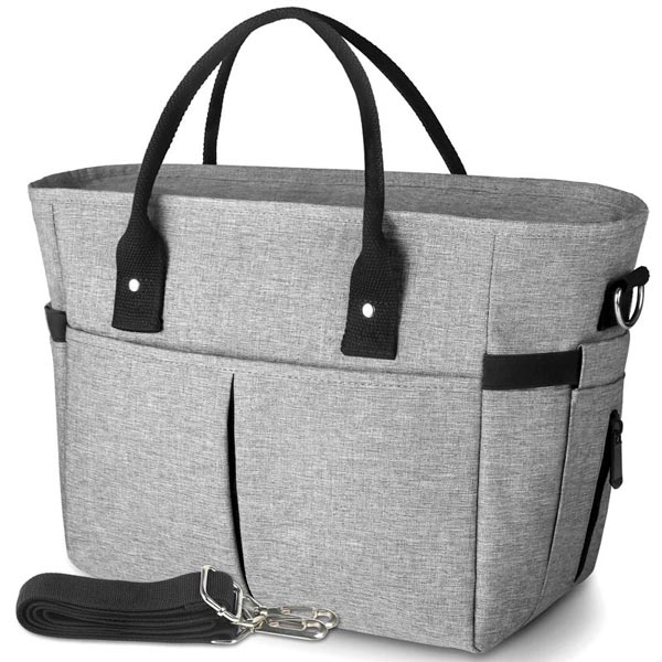 Gray Lunch Bag