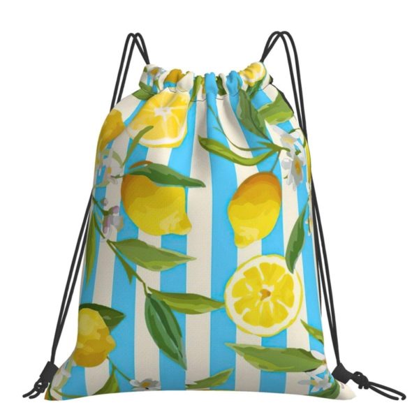 Lemon Drawstring Bag