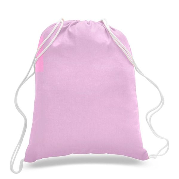 Bolsa de cordón rosa claro