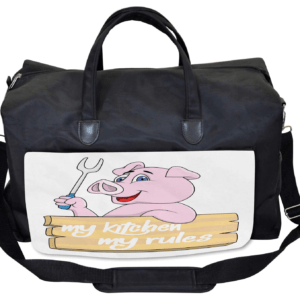 Bolsa de lona con diseño de cerdo