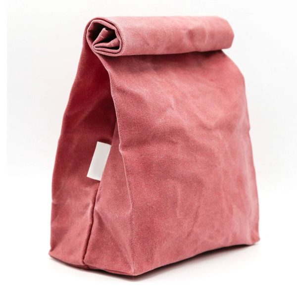 Pink Recyclable Lunch Bag