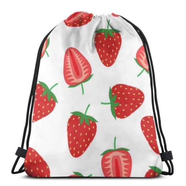 Strawberry Drawstring Bag