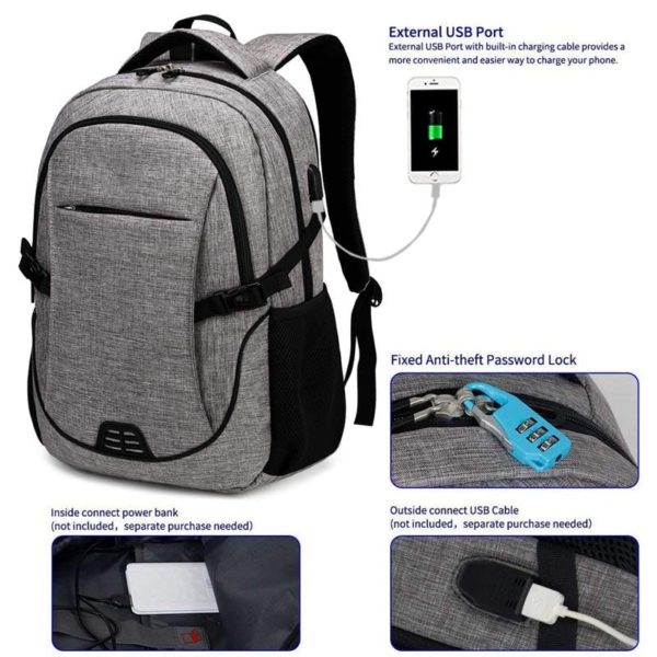 Backpack with Anti Theft Lock