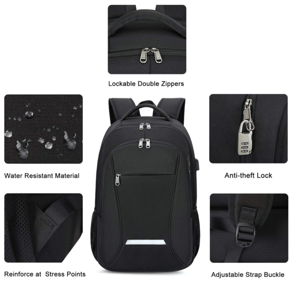 Backpack with Reflective Straps