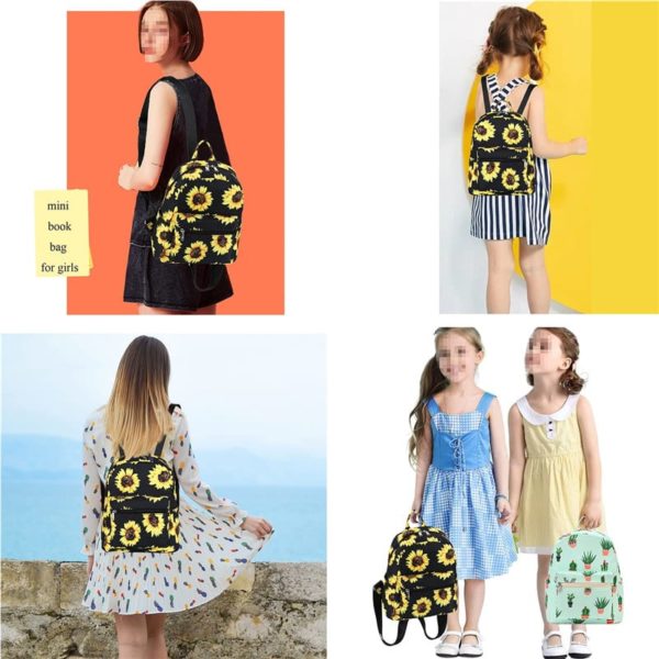 Sunflower Pattern Backpack