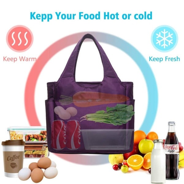 Purple Insulated Cooler Bag