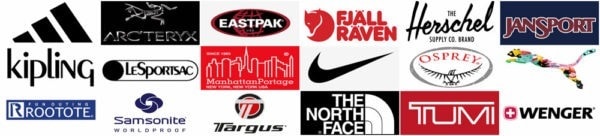 Backpack brand logos