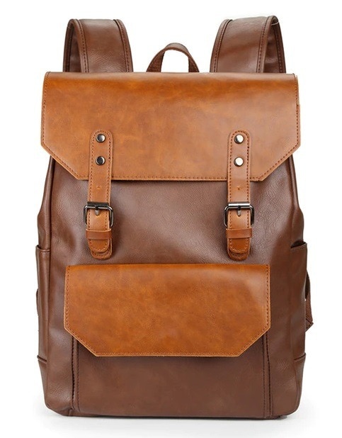 Backpack material- PU Leather backpack