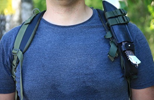 Backpack Strap: backpack strap knife sheath