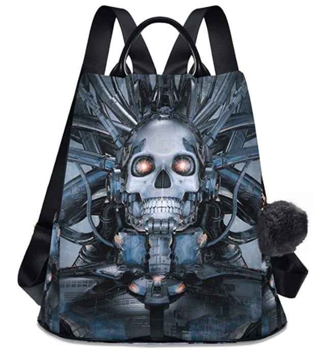 ALAZA Mochila Cyberpunk Skull Backpack