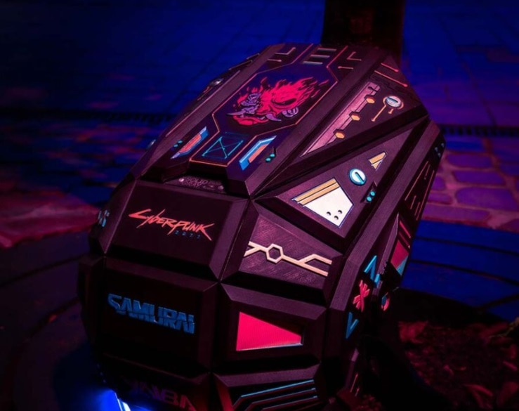 SOLID GRAY Cyberpunk 2077 backpack
