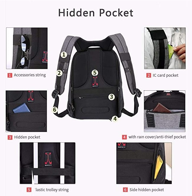 Update more than 165 bag with hidden pockets best