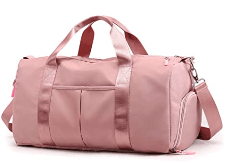 Sports Gym Duffel Barrel Bag Cute Pink Pig Travel Luggage Handbag for Men Women