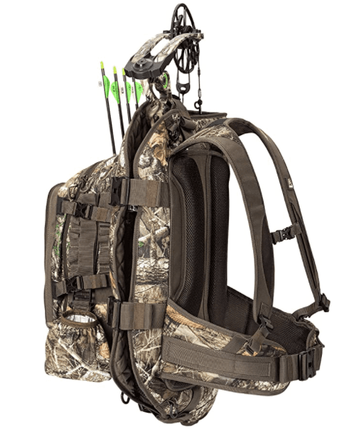 Backpacking system of a crossbow backpack