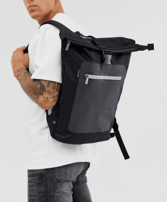 Roll top backpack style