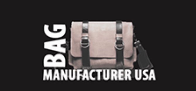 Fabricante de sacos com o logótipo dos EUA