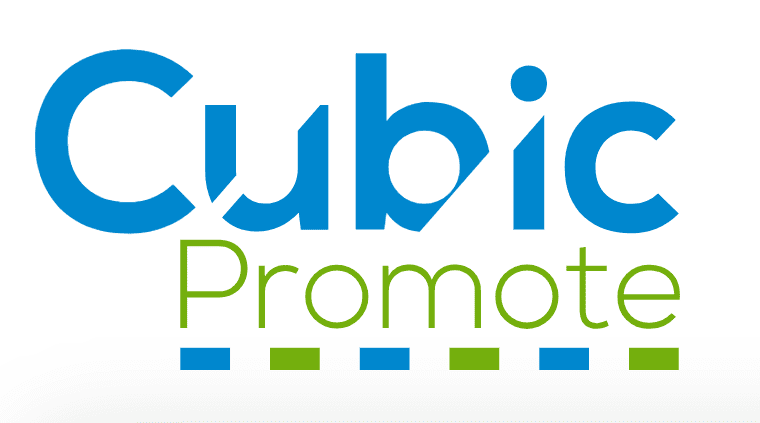 Promover el logotipo cúbico
