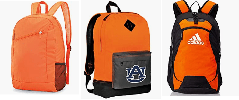 Orange Tiger backpack