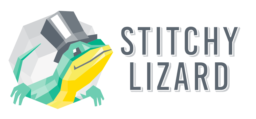 Logotipo Stitchy Lizard