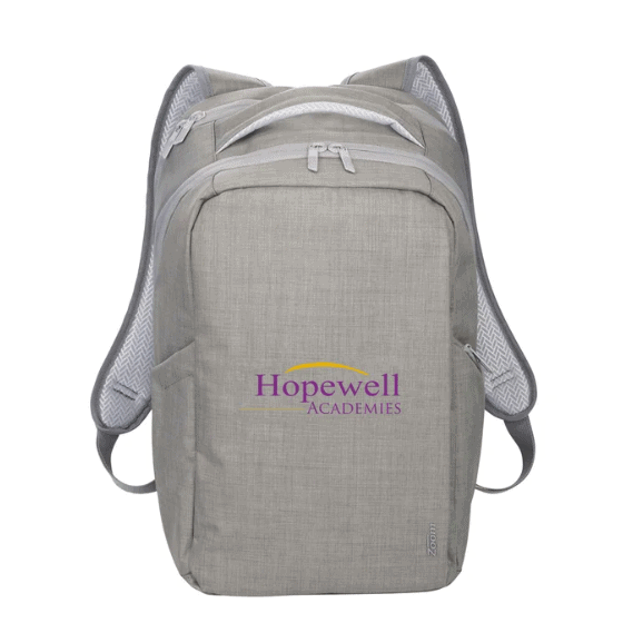 Gray Promotional Backpack for Business