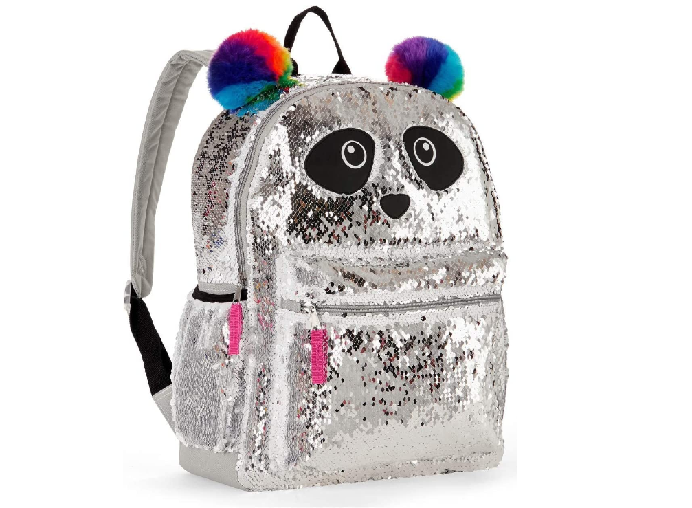 Sequin Backpack for Girls Sparkly Panda Backpack