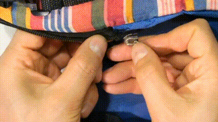 The Slider Has Detached-Attach the Slider to One Side of the Zipper​