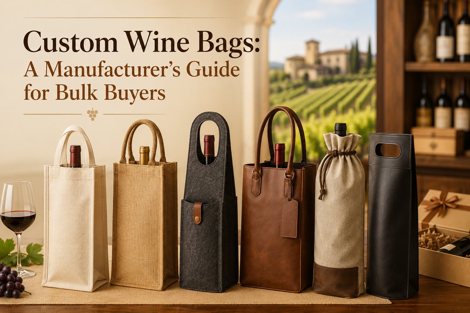 Custom Wine Bags A Manufacturer’s Guide for Bulk Buyers